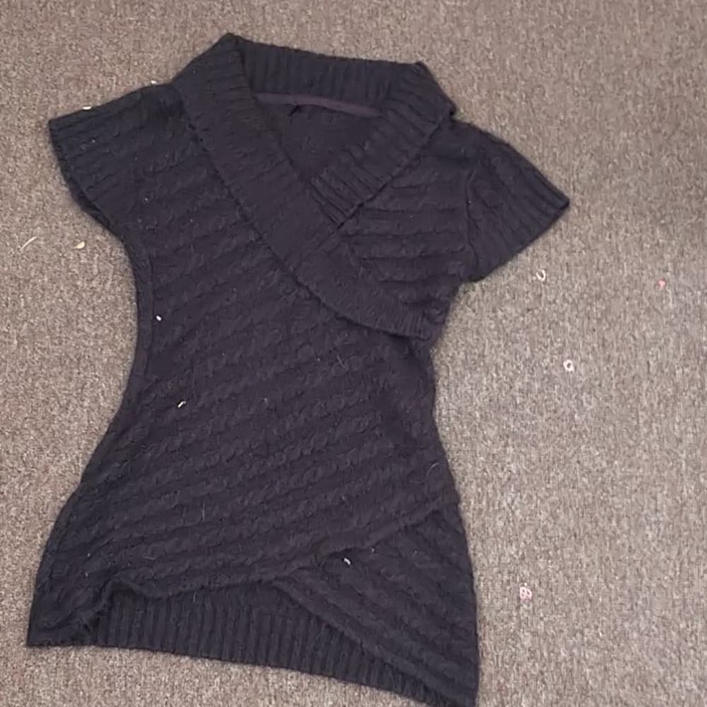 Purple knitted shirt